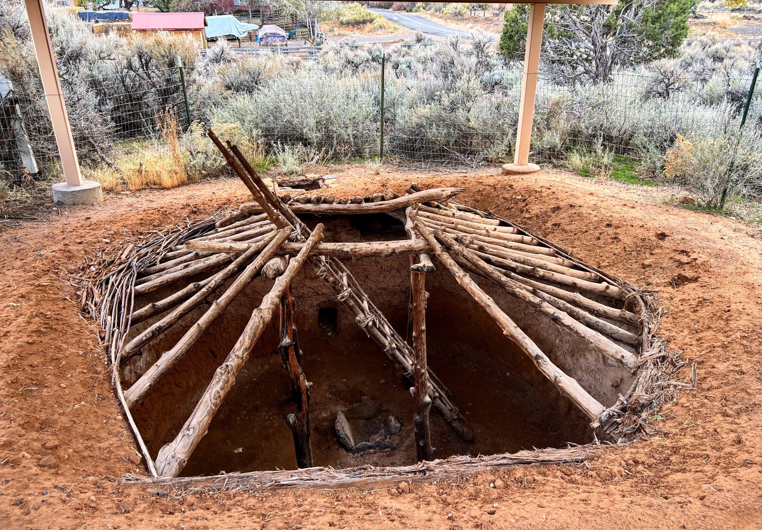 A kiva in the desert