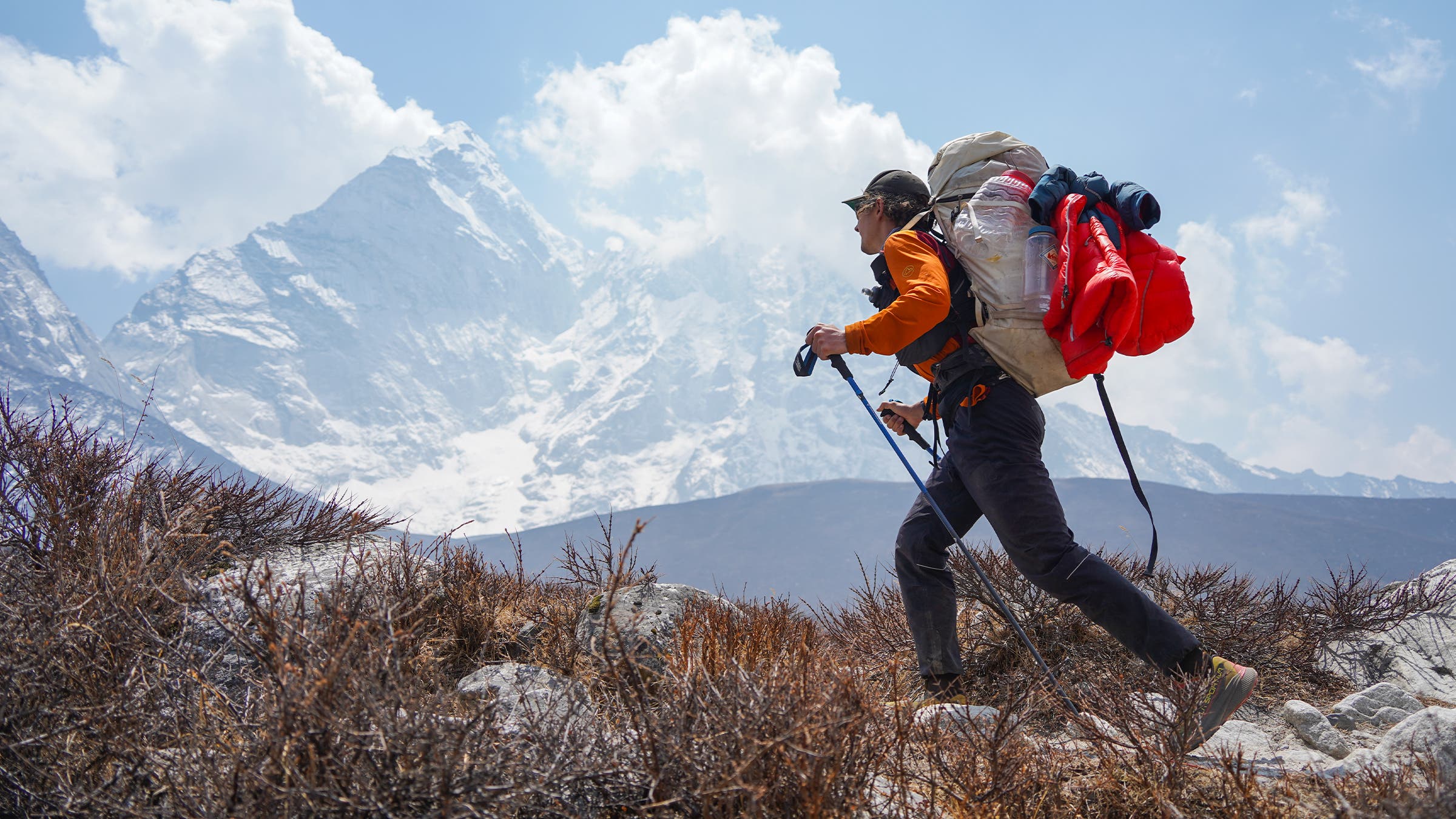 tyler andrews beneath a himalayan peak