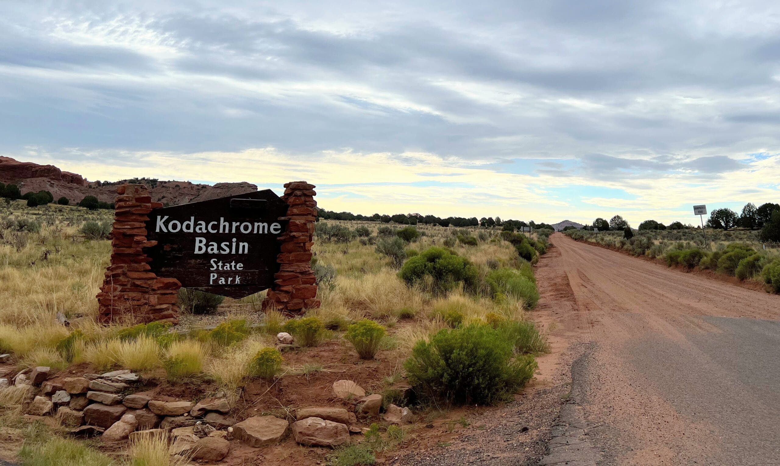 The entrance to Kodachrome Basin State Park