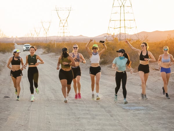 Members of Los Angeles–based Koreatown Run Club competing in The Speed Project, a race from LA to Las Vegas.