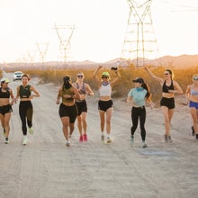 Members of Los Angeles–based Koreatown Run Club competing in The Speed Project, a race from LA to Las Vegas.