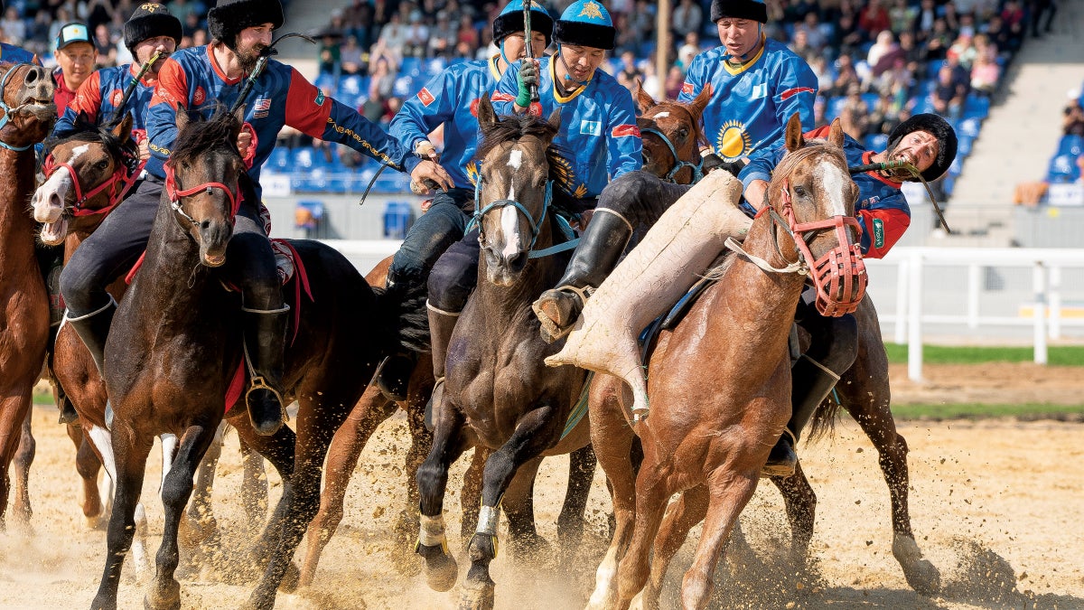 In Kok Boru, Athletes Battle Over a Headless Goat—On Horseback