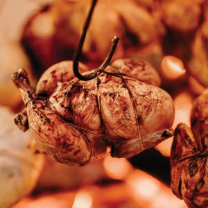 chicken over an open fire