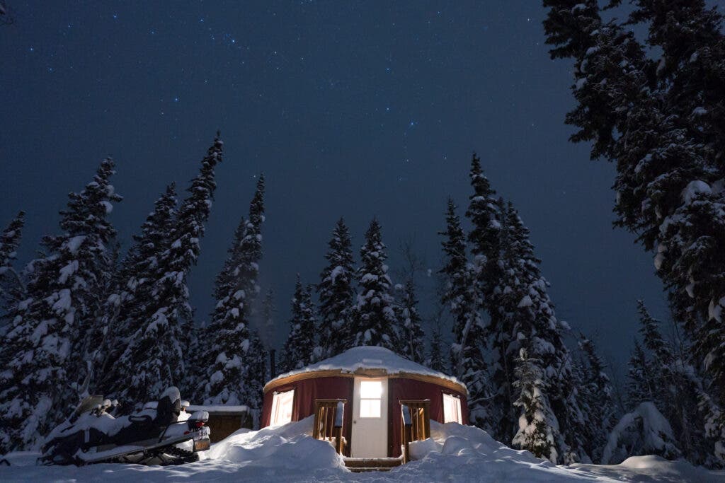 Stargazing and aurora hunting in Dawson City, Yukon