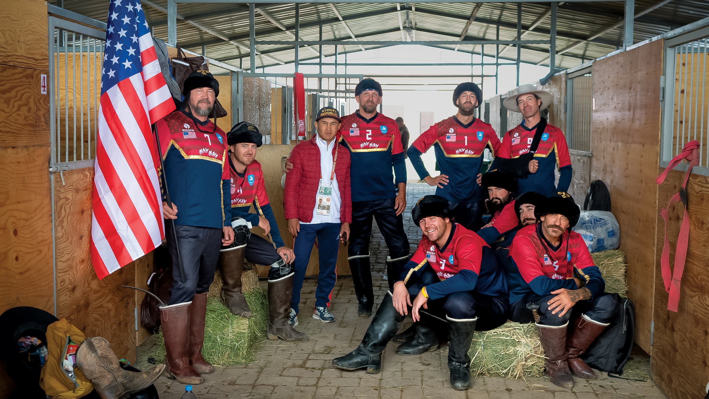 The U.S. team before the game against Turkey.