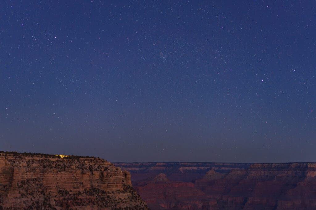 Grand Canyon at night