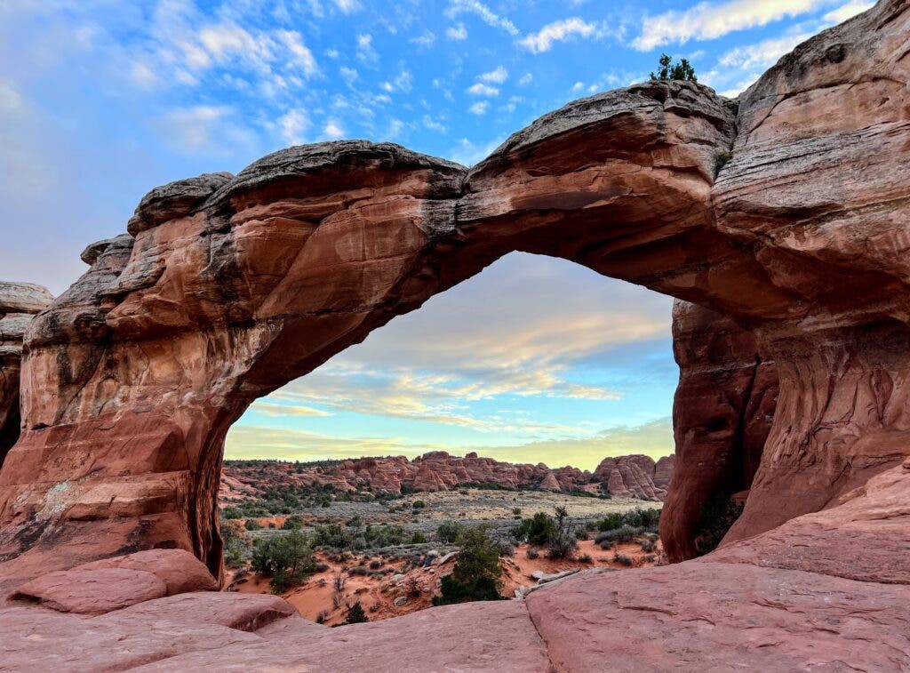 Broken Arch at sunset