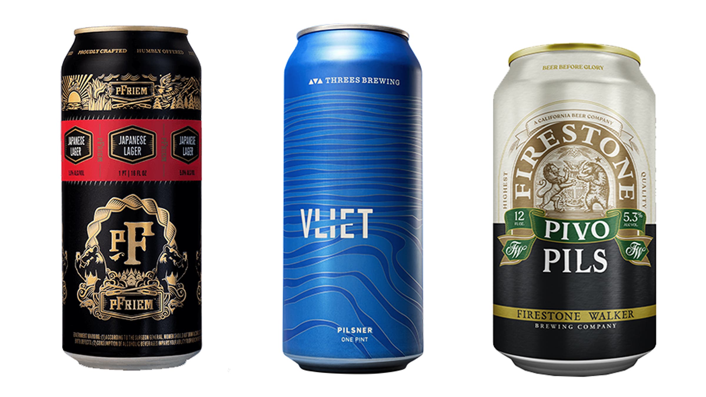 pFriem Family Brewers, Threes Brewing, and Firestone Walker Brewing Company