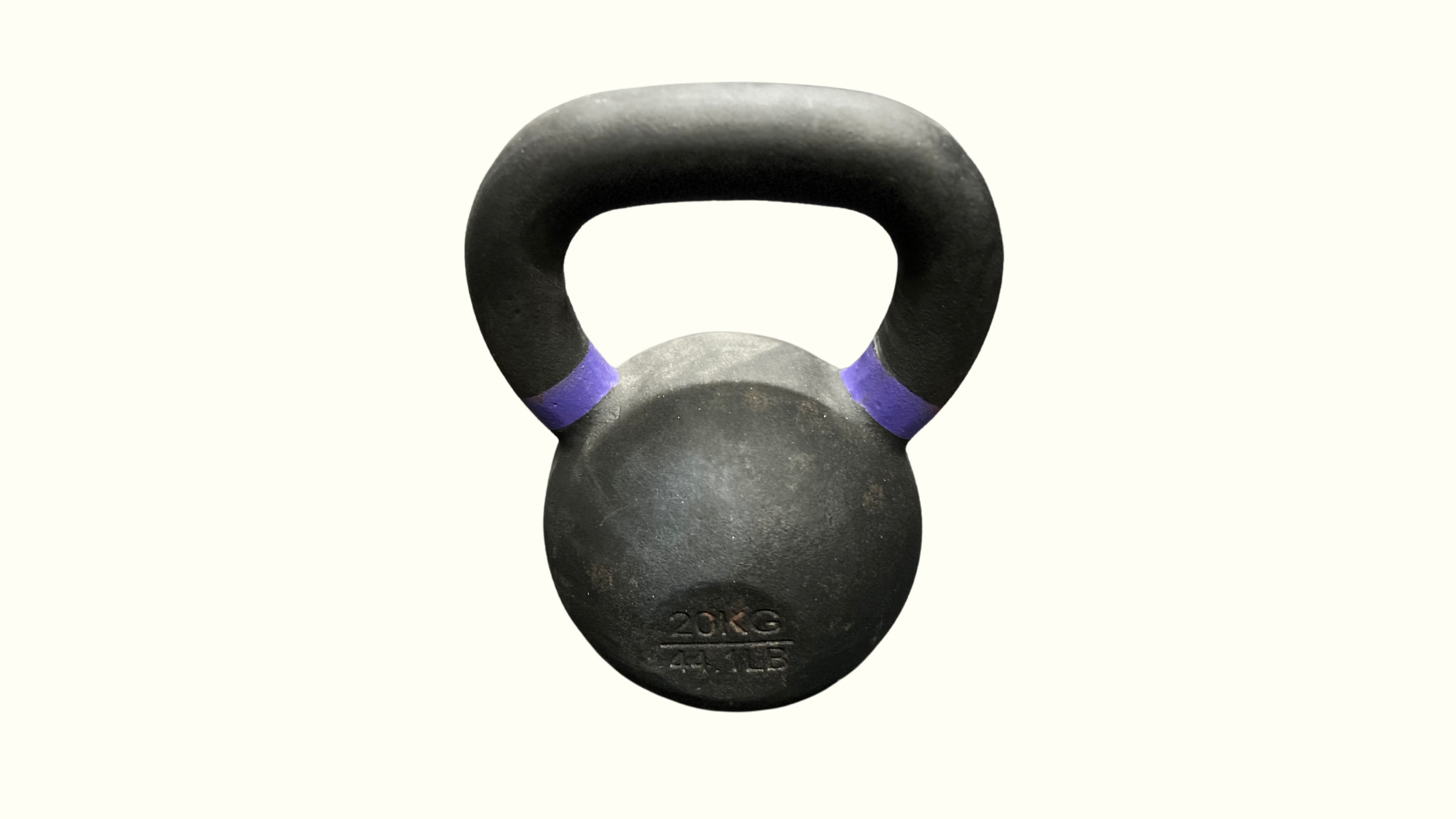 Kettlebell on a cream background