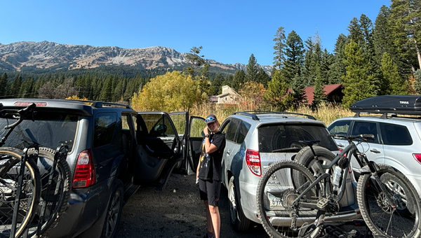 Mountain bikes at the trailhead