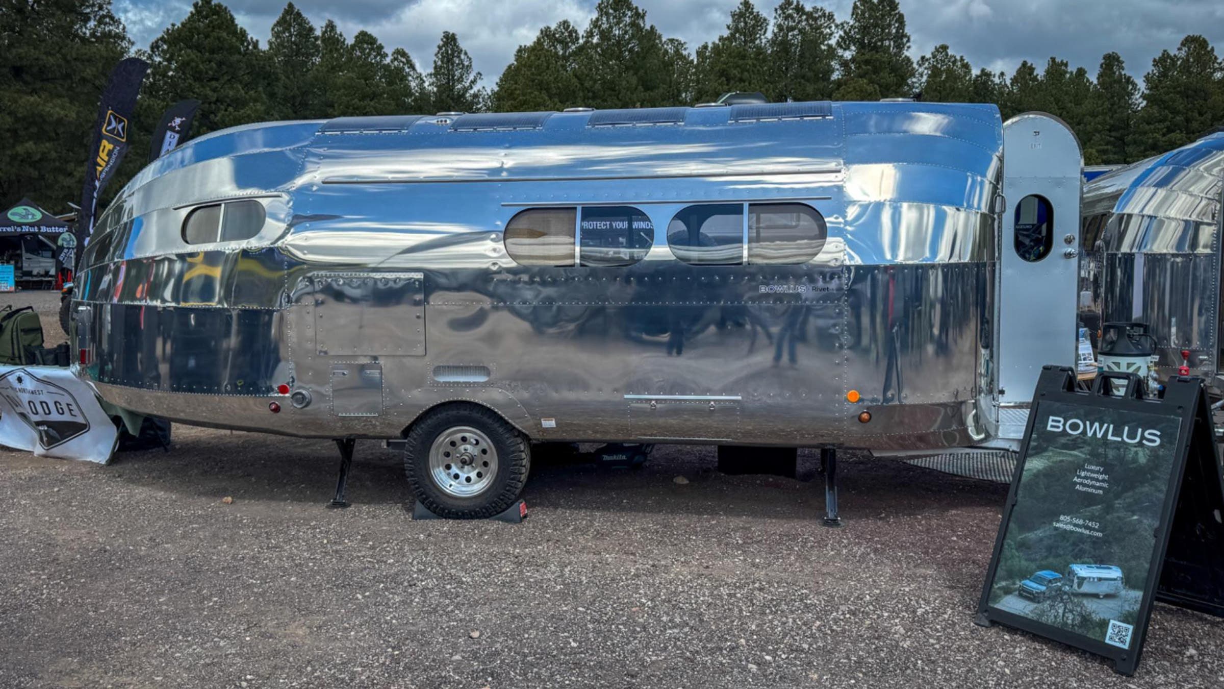 Bowlus Rivet trailer at 2025 Overland Expo West