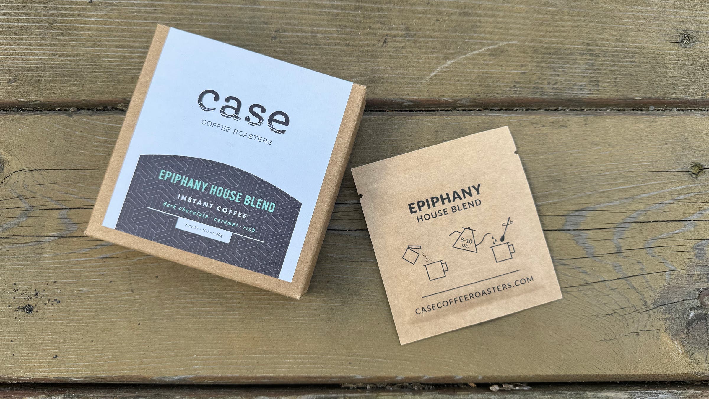 Case Epiphany instant coffee packs