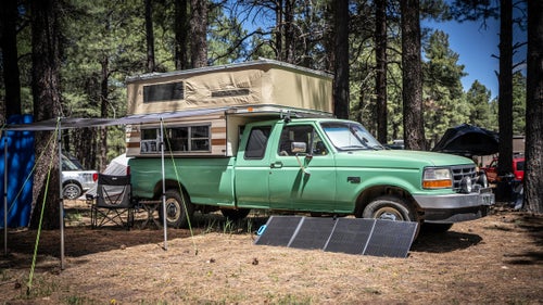 1995 Ford F150 XL with Four Wheel Camper Grandby