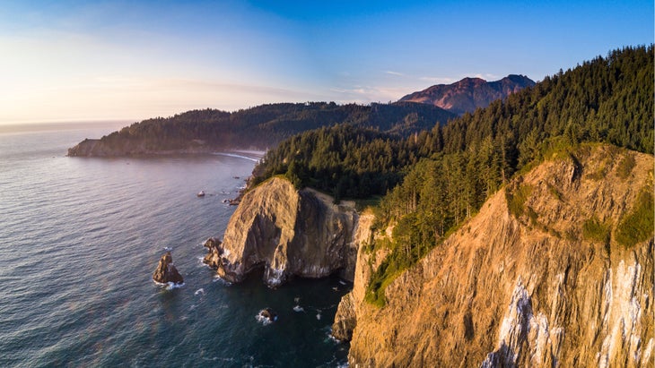 Rocky coastal point