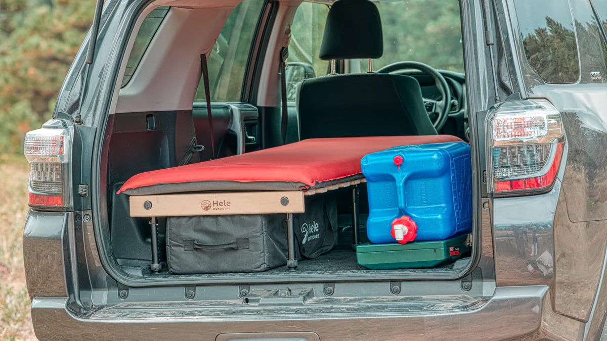 You Don't Have to Build Your Own Sleeping Platform to Camp In your Car