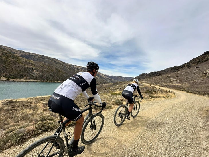Cyclists in New Zealand