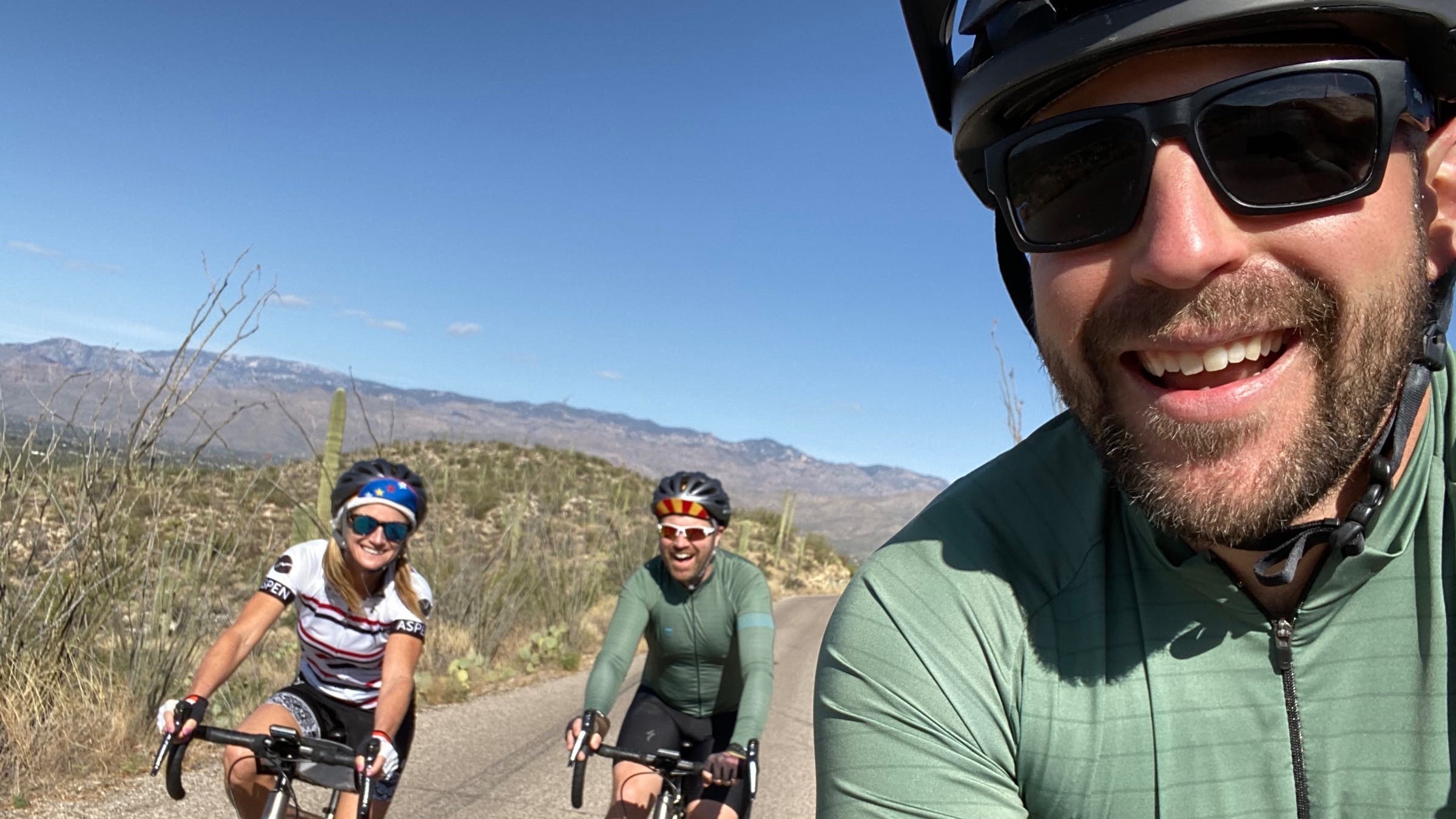 Cycling selfie