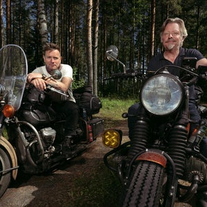 Ewan McGregor and Charley Boorman in Long Way Home.
