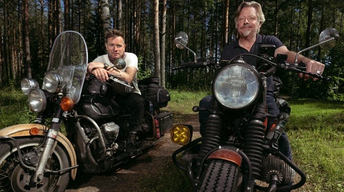 Ewan McGregor and Charley Boorman in Long Way Home.