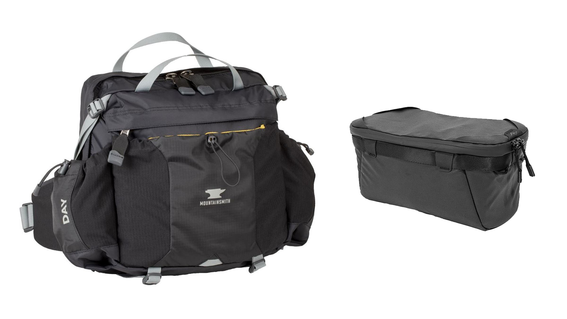 Mountainsmith Day Lumbar Pack with Peak Design Camera Cube V2 Size Small camera bags