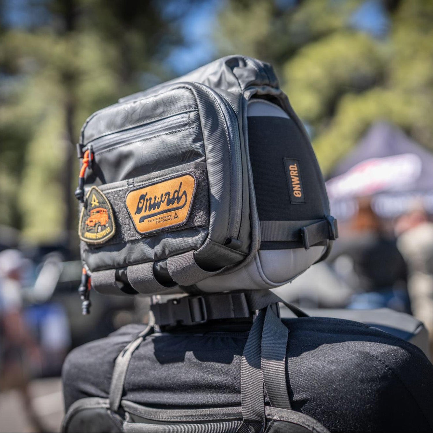 Onwrd headrest organizer at Overland Expo West 2025
