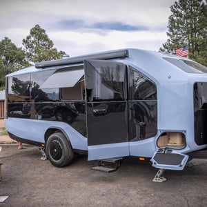 Pebble Flow electric trailer at 2025 Overland Expo West