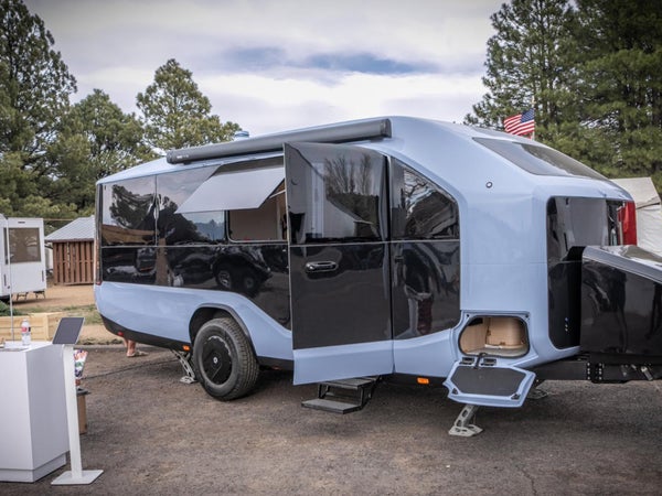 Pebble Flow electric trailer at 2025 Overland Expo West