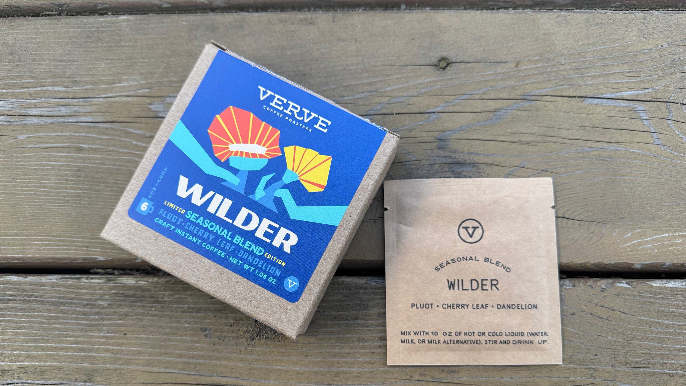 Verve Wilder instant coffee pack