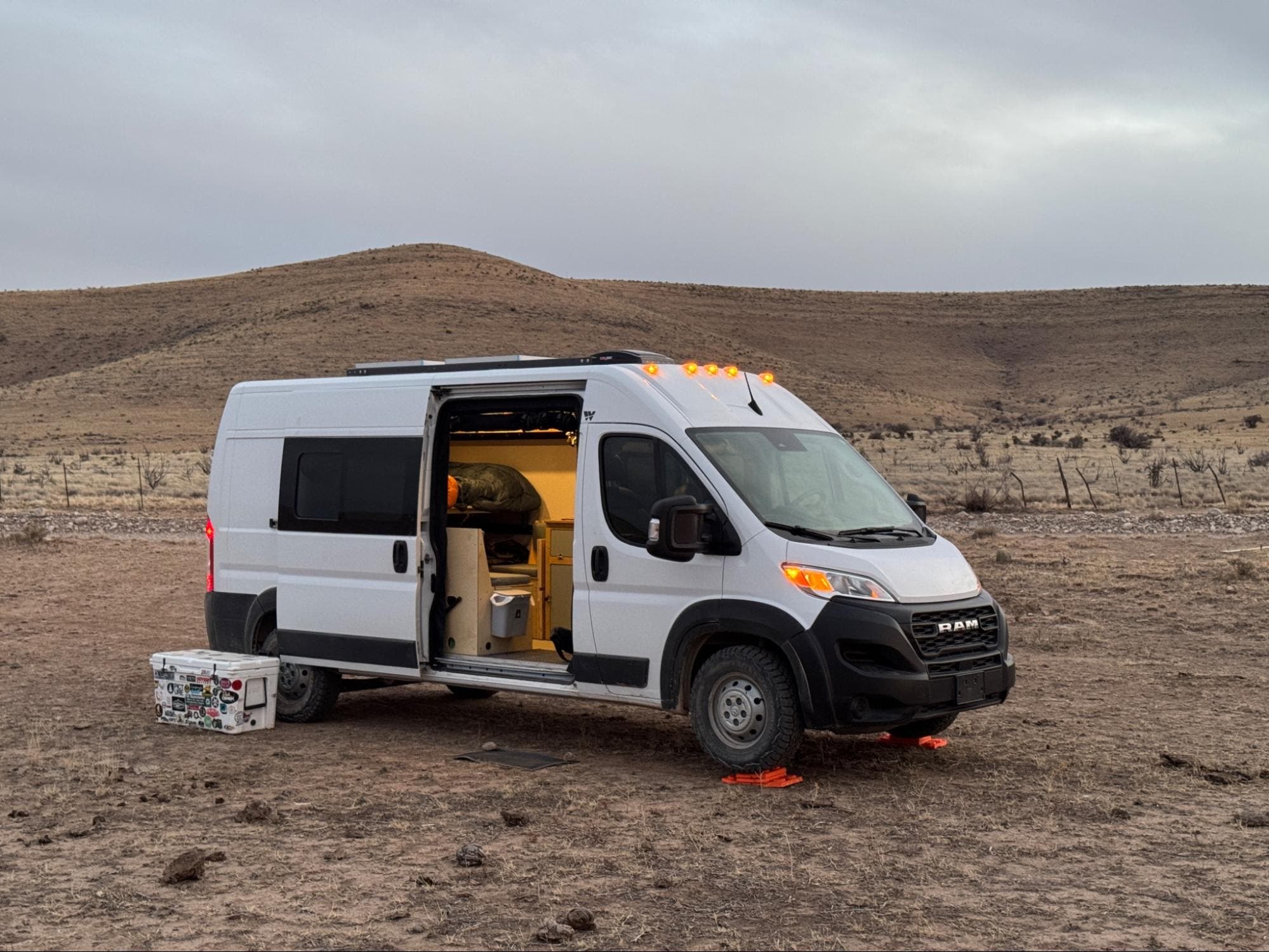 Promaster van in the desert