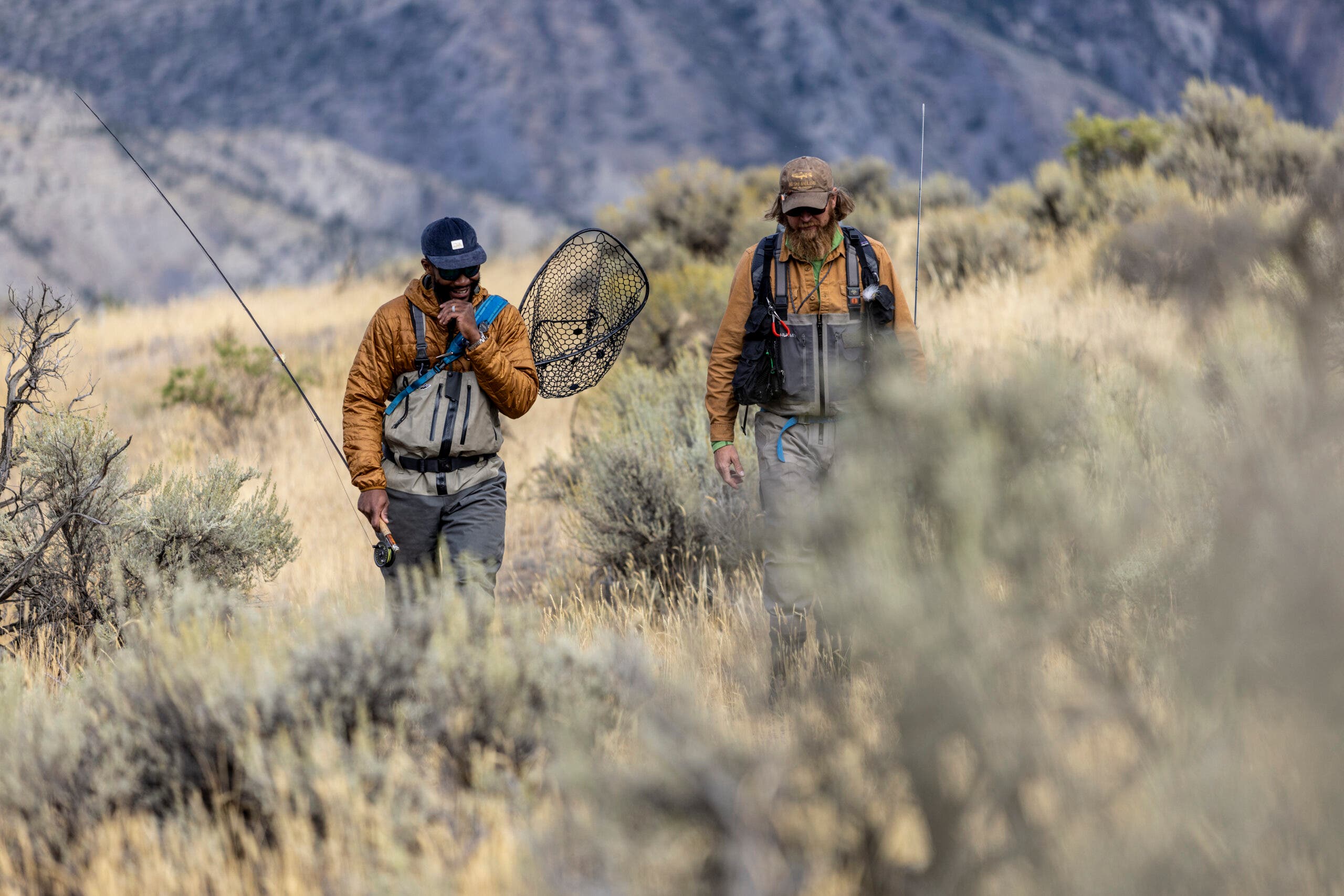 Searching for the next fishing spot in Yellowstone National Park.