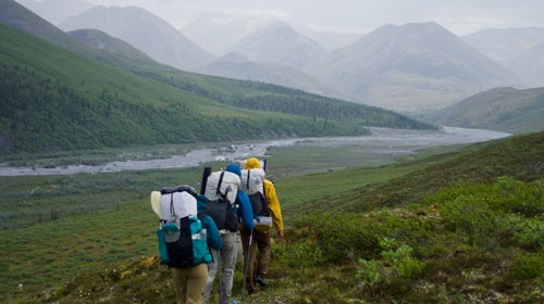 Roman’s 2019 Brooks Range team, including Julia Ditto, Duncan Wright, and Russell Wong.