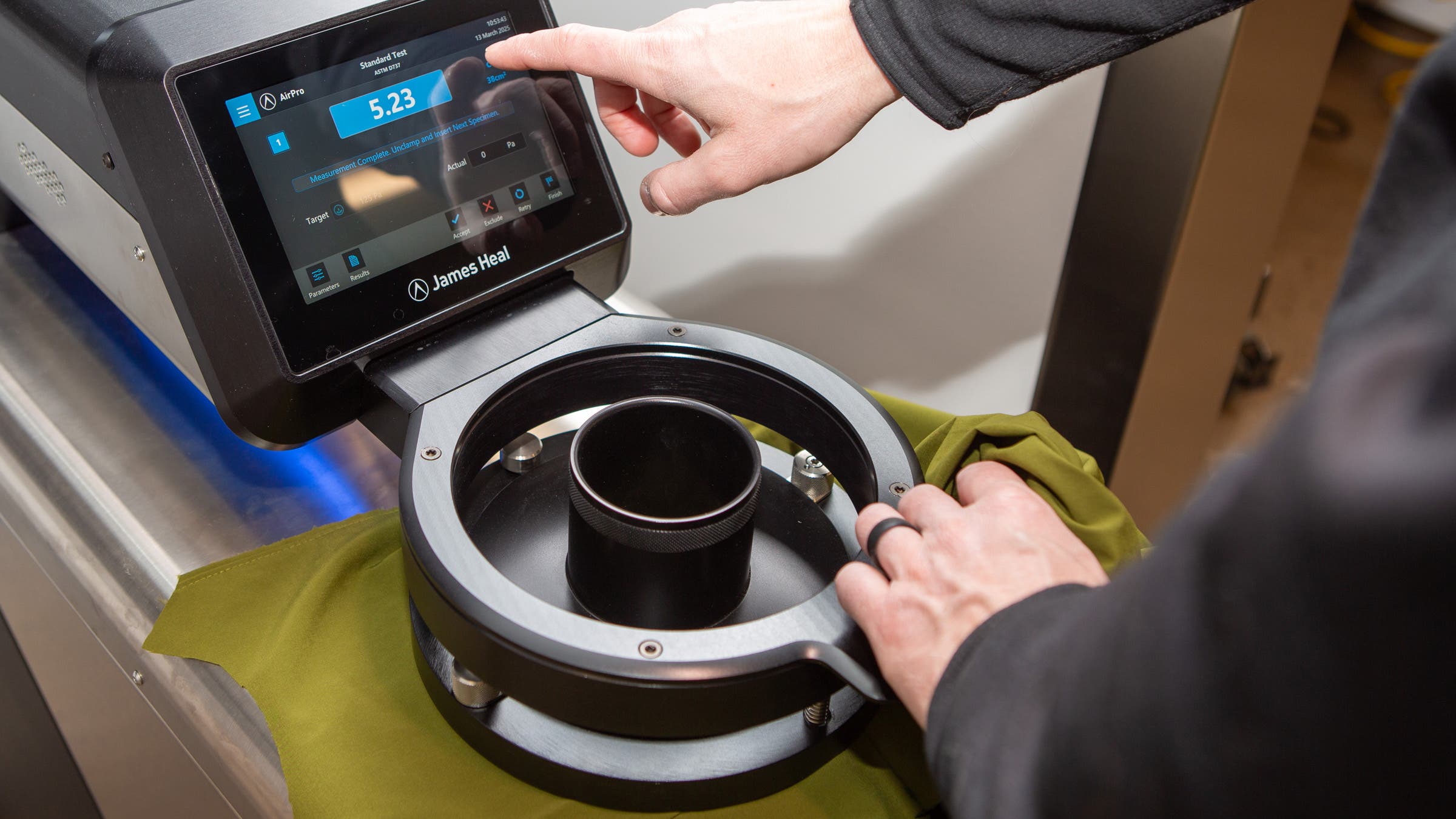 air permeability outside lab testing