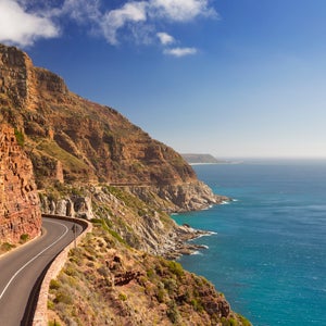 Chapman's Peak Drive near Cape Town in South Africa