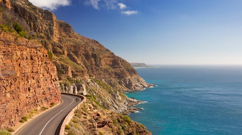 Chapman's Peak Drive near Cape Town in South Africa