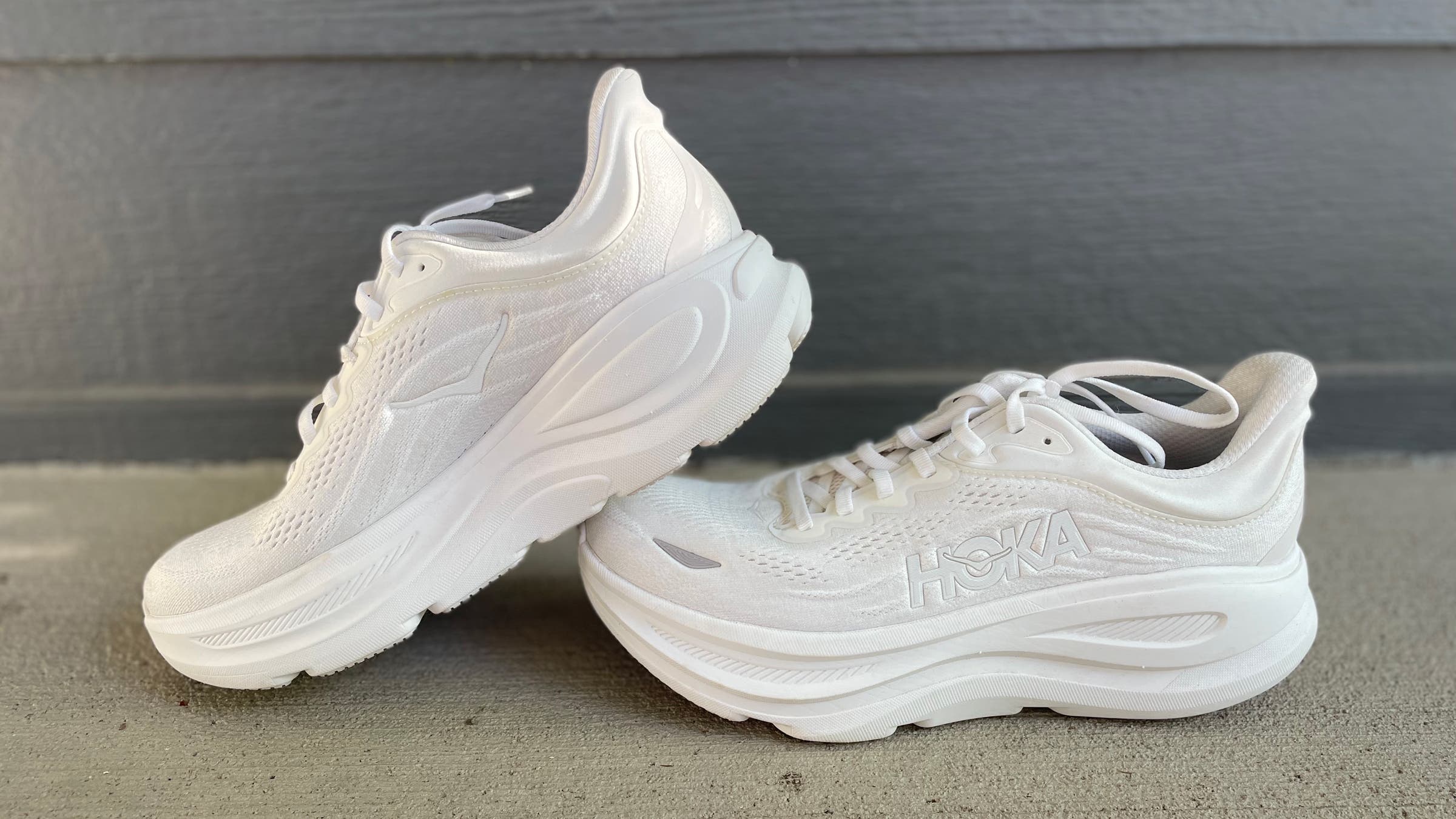 Hoka Clifton 10 running shoes for travel