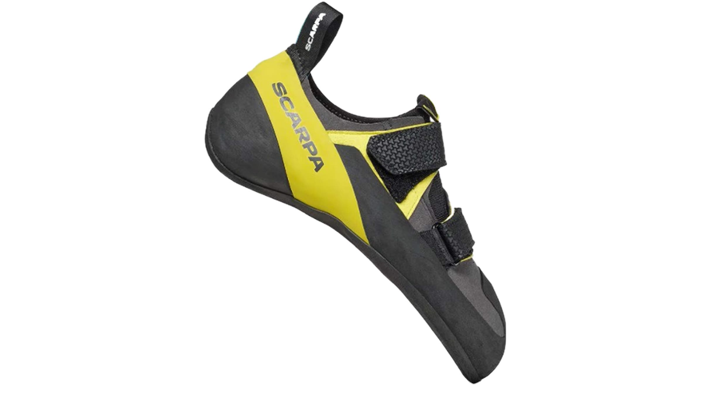 Scarpa Arpia V climbing shoe on white background