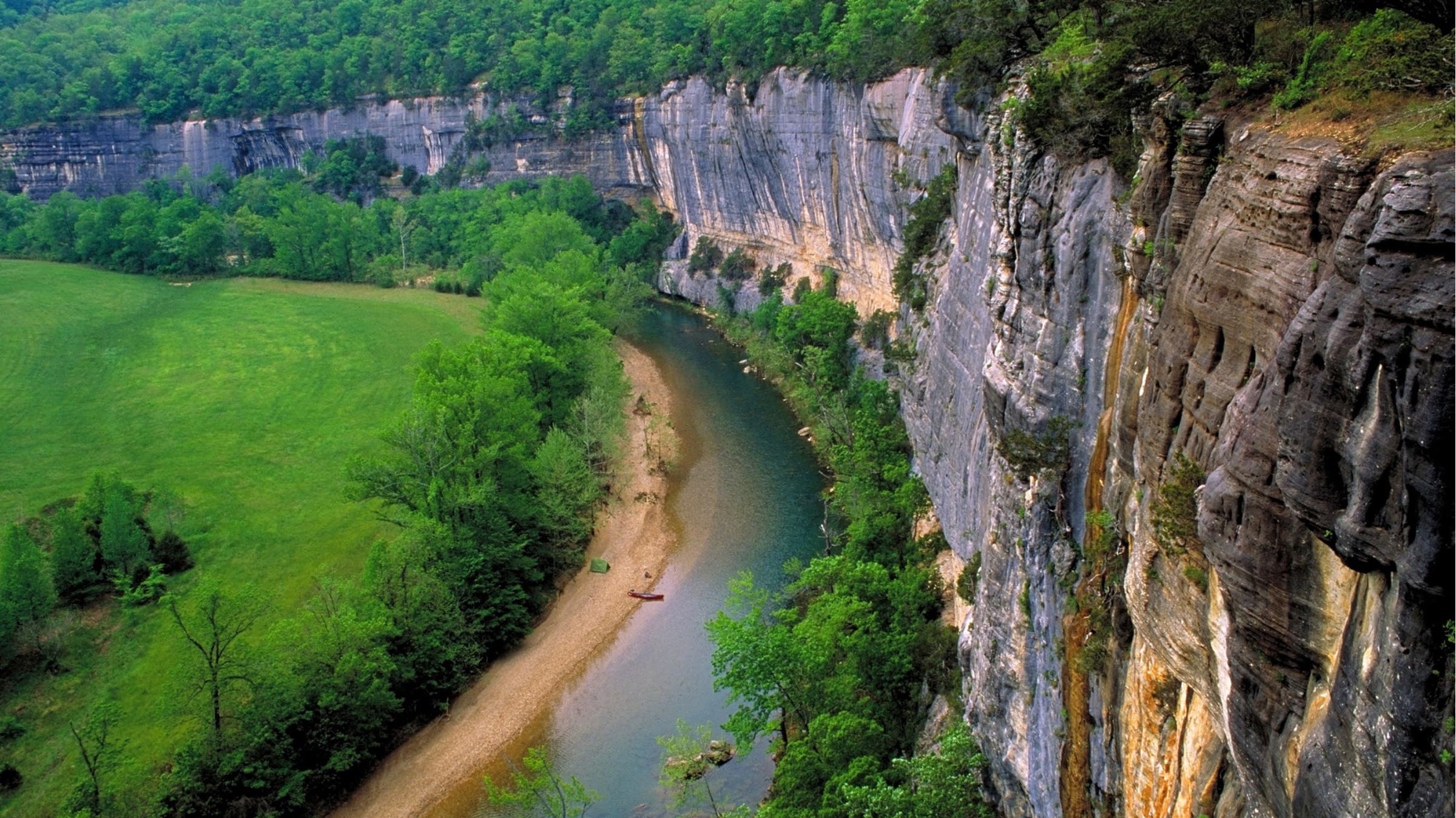 River bend and bluff