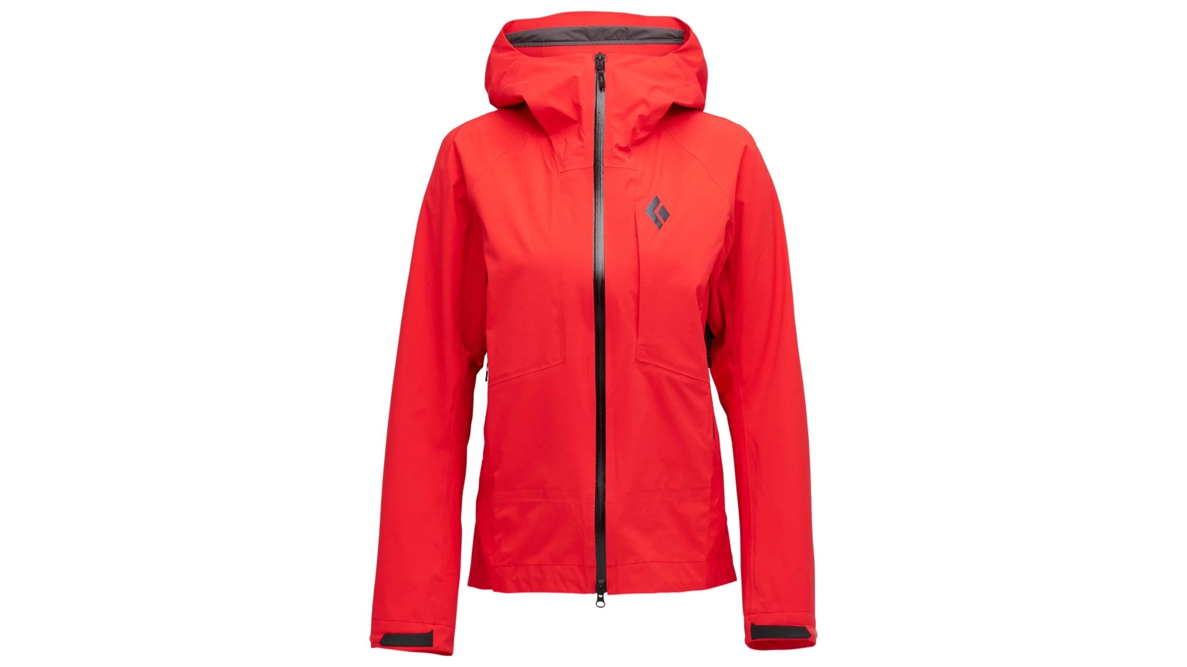 red jacket on white background