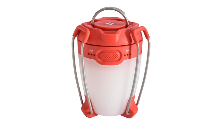 red and white lantern