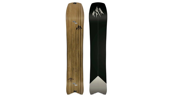 jones splitboard on white background