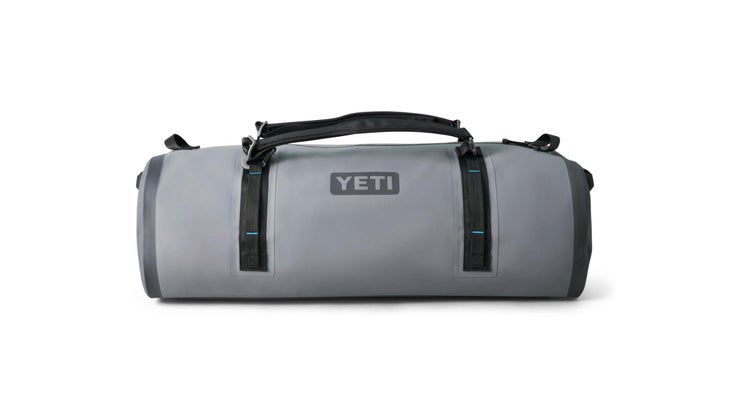 grey bag on white background