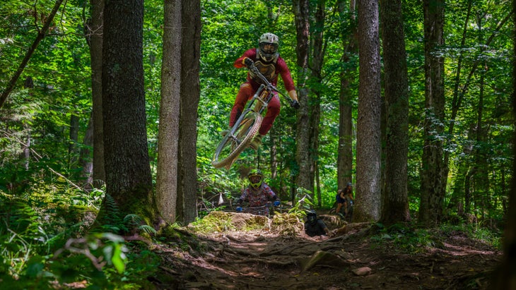 Mountain bike jump