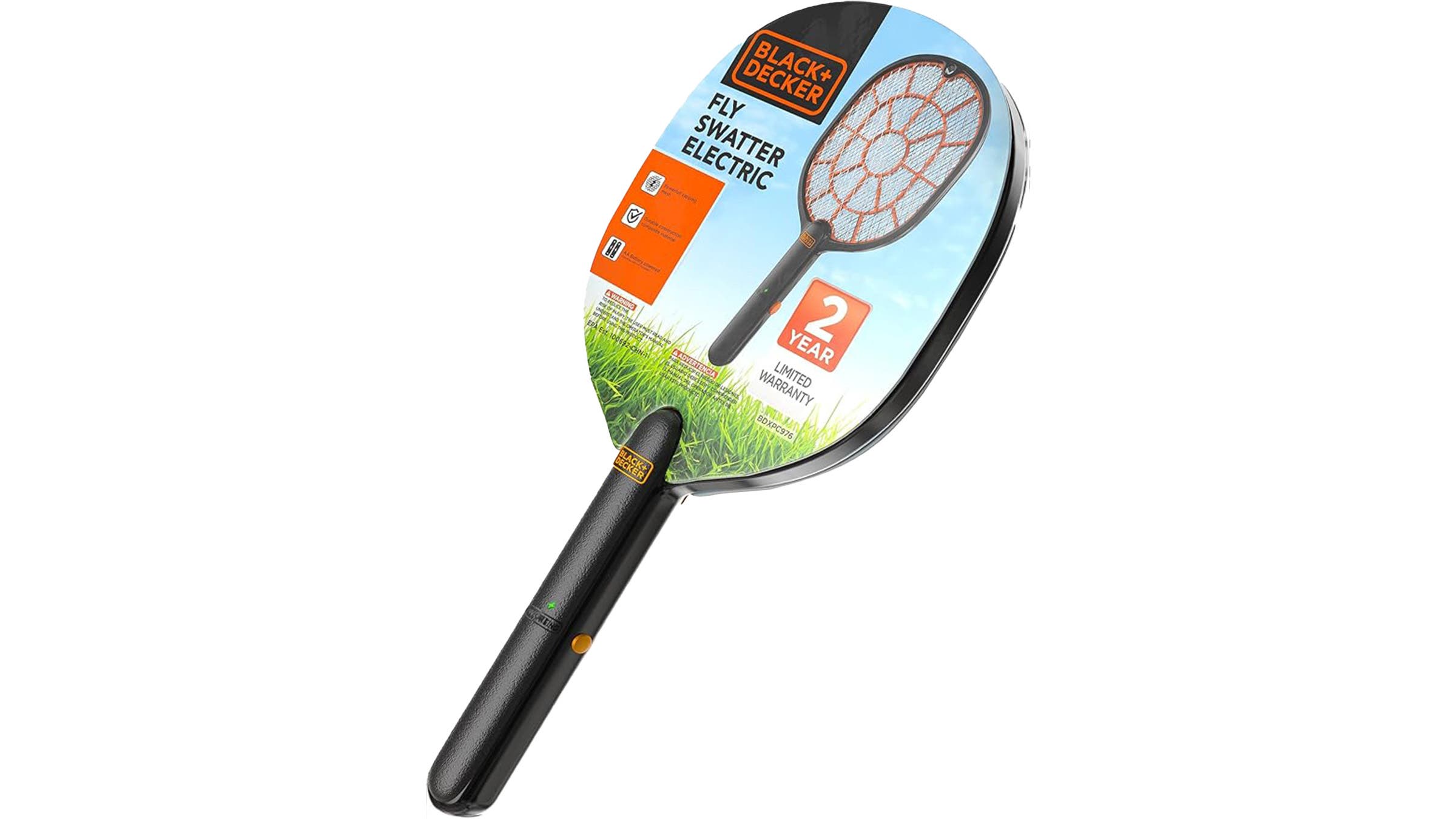 Bug Zapper Racket on white background