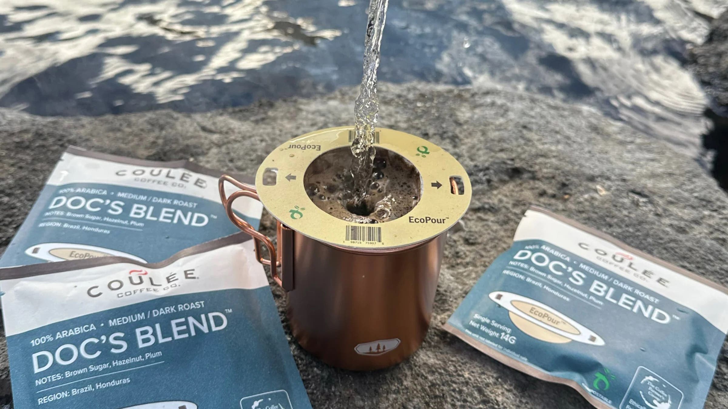 Coulee Coffee pour over camp coffee