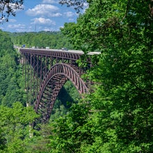 The New River Gorge Bridge near Fayetteville, West Virginia