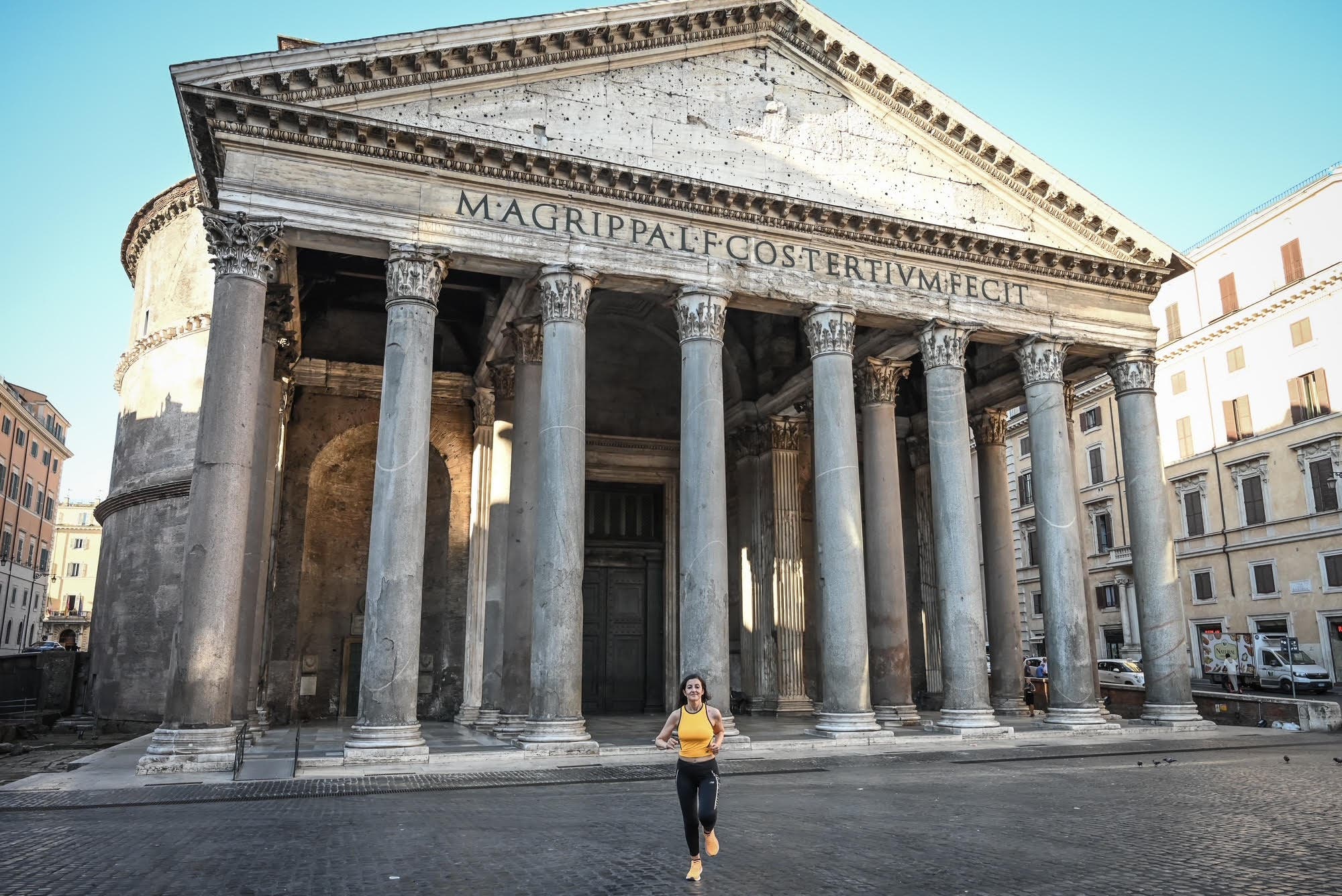 Calidonna is the founder of ArcheoRunning, a Rome-based running tour company.