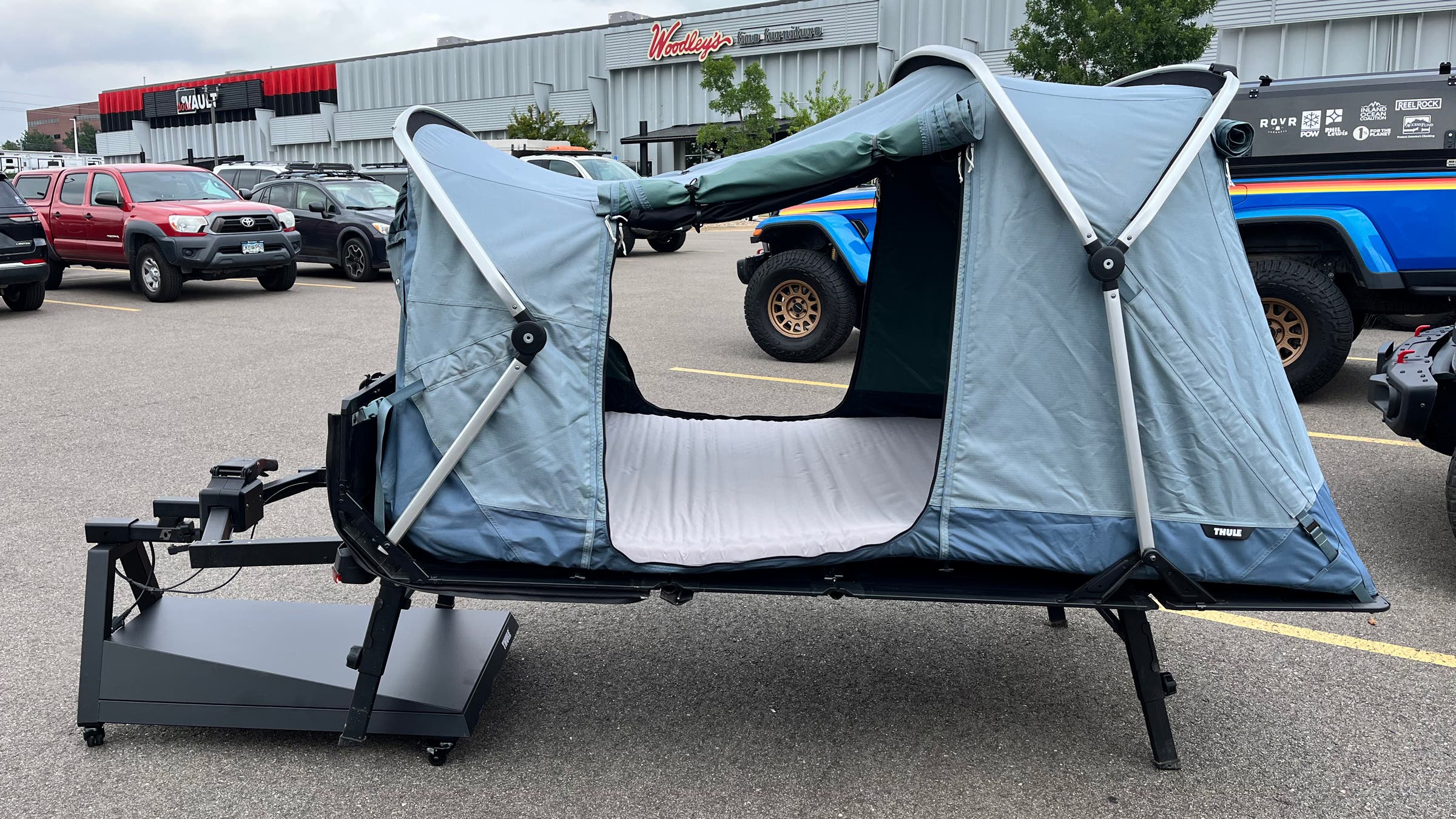 Thule Outset Hitch-Mounted Tent car camping