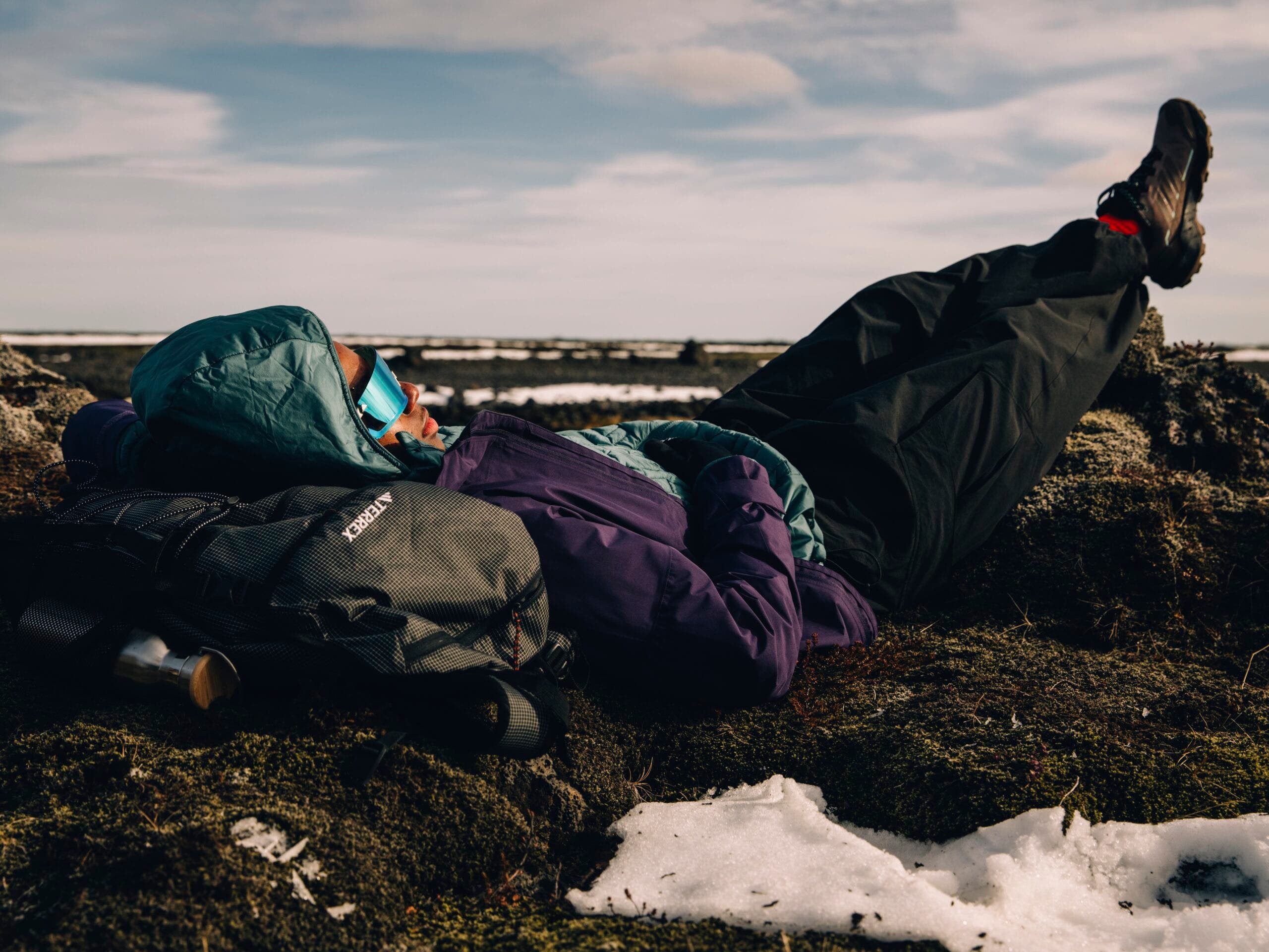 Lounging in a pair of adidas TERREX Skychaser AX5s