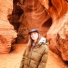 Skylar Kraatz posing in sandstone canyon