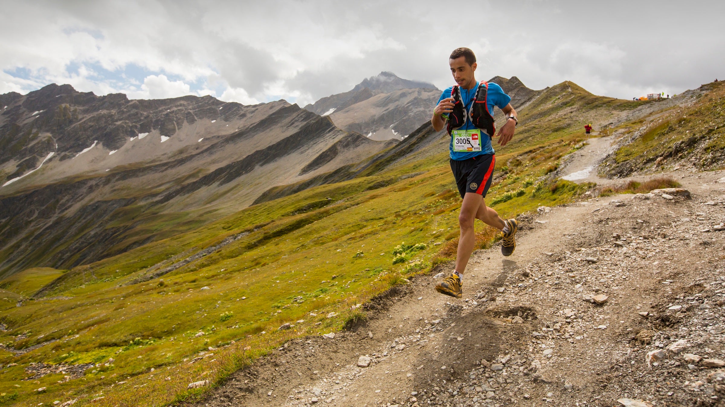 man running alpine